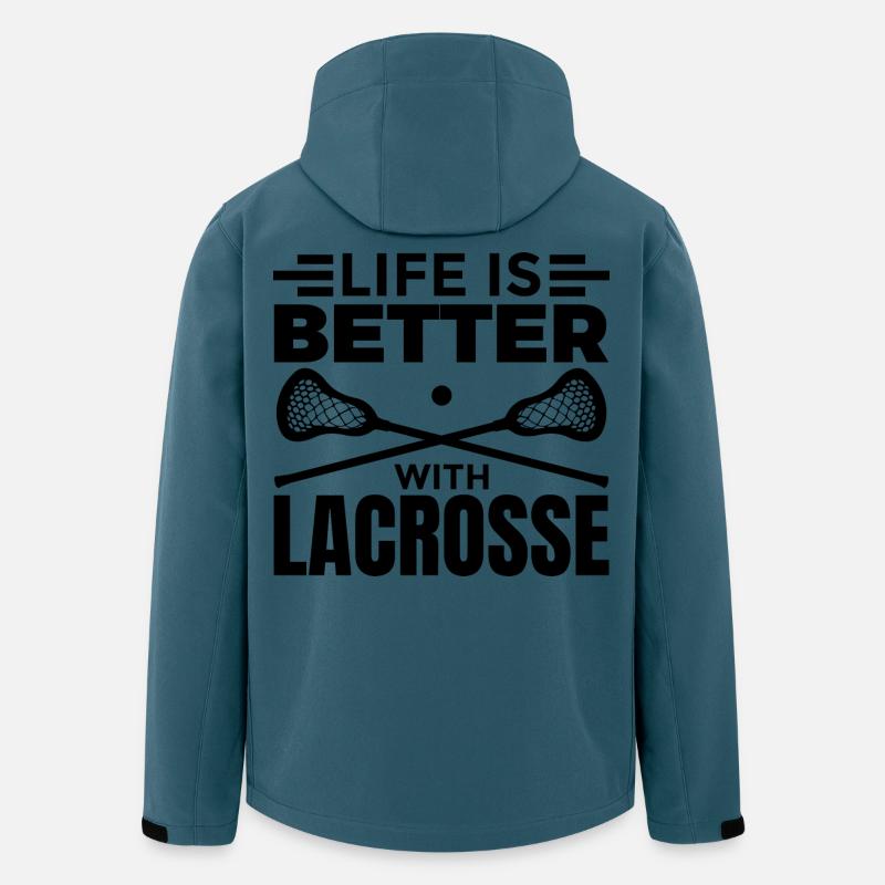 Lacrosse Spieler Motivation - Recycelte Männer Softshell-Jacke von Stanley/Stella - Dunkles Petrol