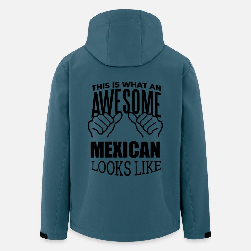 MÉXICO - Recycelte Männer Softshell-Jacke von Stanley/Stella - Dunkles Petrol
