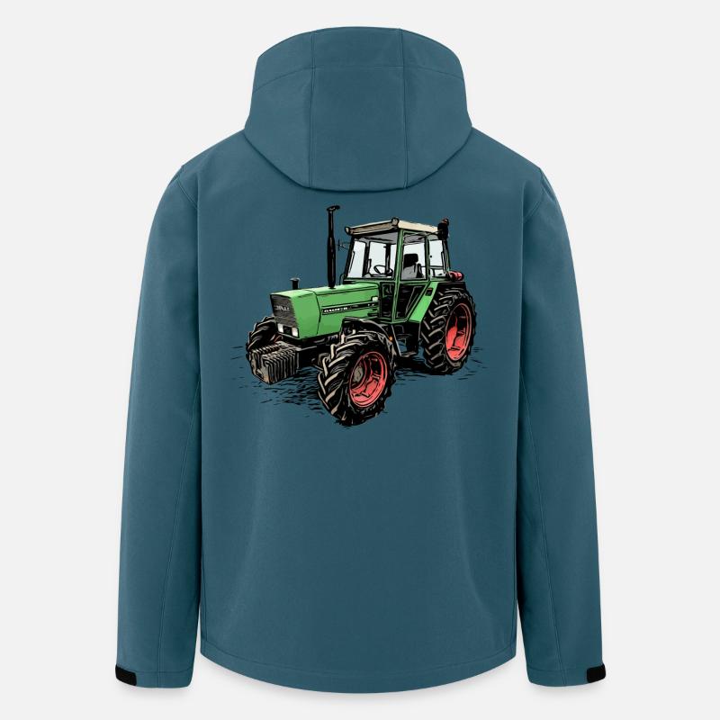 Farmer 306 Traktor - Recycelte Männer Softshell-Jacke von Stanley/Stella - Dunkles Petrol