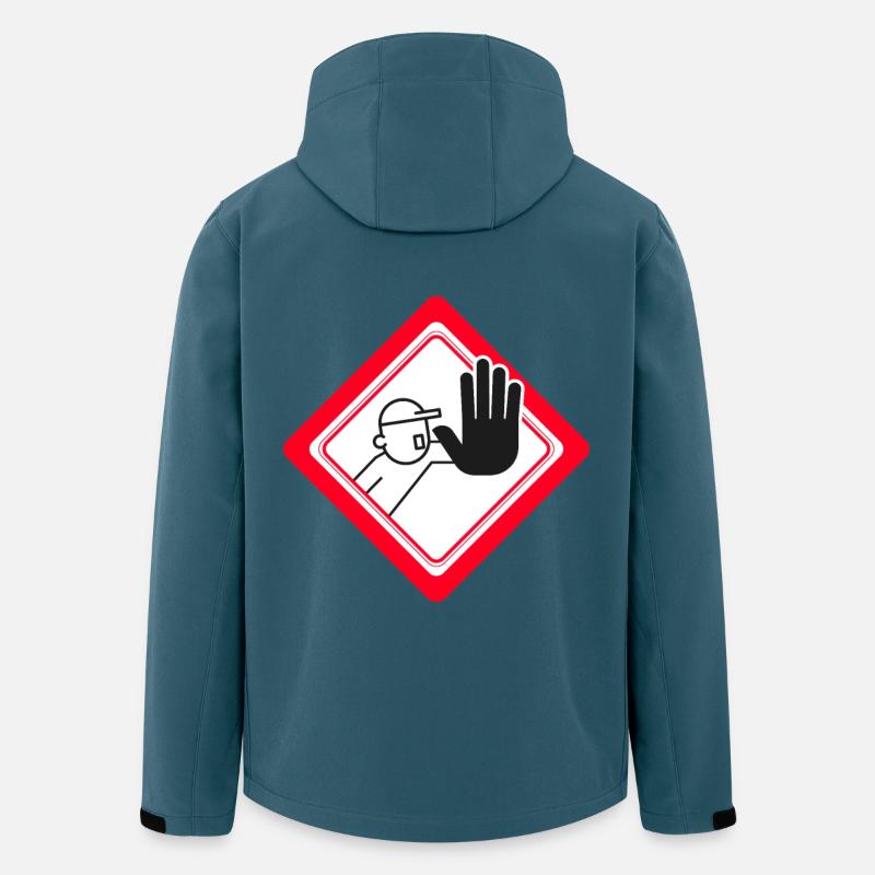 Unauthorized access prohibited Prohibition signs - Men’s Recycled Softshell Jacket by Stanley/Stella - stargazer