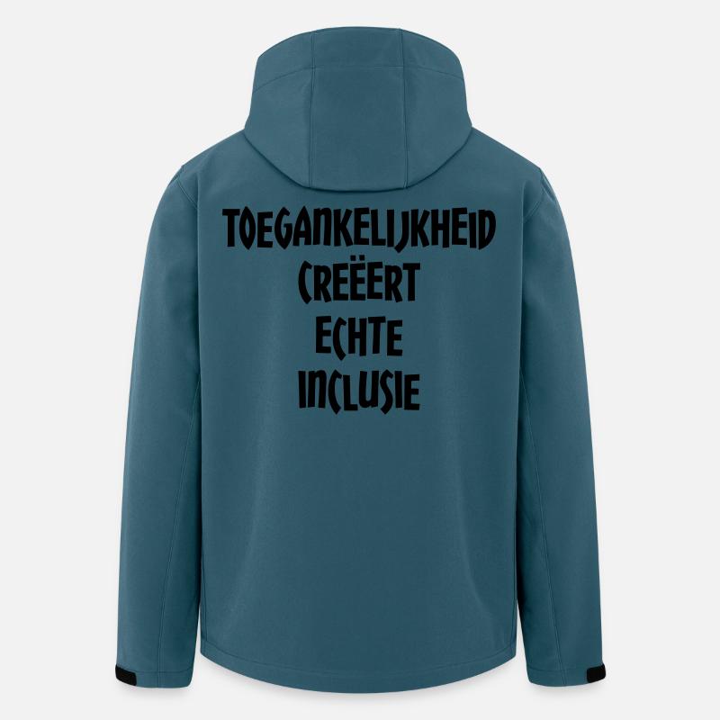 Accessibility creates true inclusion # - Men’s Recycled Softshell Jacket by Stanley/Stella - stargazer