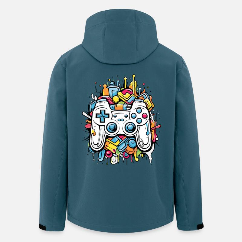 Game Controller - Recycelte Männer Softshell-Jacke von Stanley/Stella - Dunkles Petrol