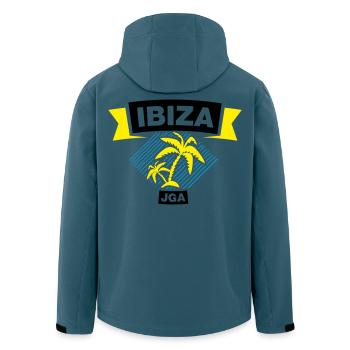 IBIZA Bachelor Party Crew - Men’s Recycled Softshell Jacket by Stanley/Stella - stargazer - Back - AI Model Male 185 light (185cm)