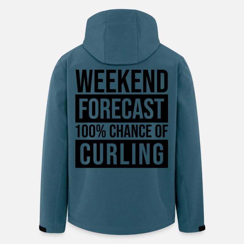 Curling - Recycelte Männer Softshell-Jacke von Stanley/Stella - Dunkles Petrol