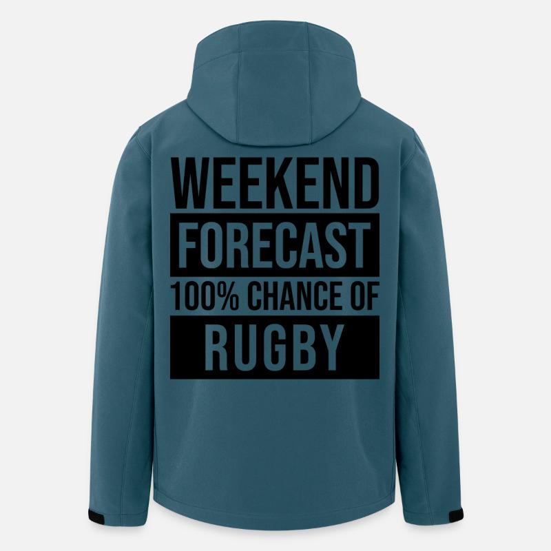 Rugby - Recycelte Männer Softshell-Jacke von Stanley/Stella - Dunkles Petrol