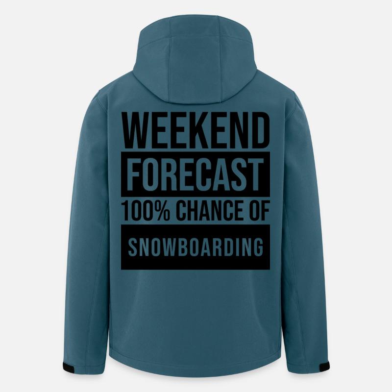 Snowboard - Recycelte Männer Softshell-Jacke Discoverer von Stanley/Stella - Dunkles Petrol