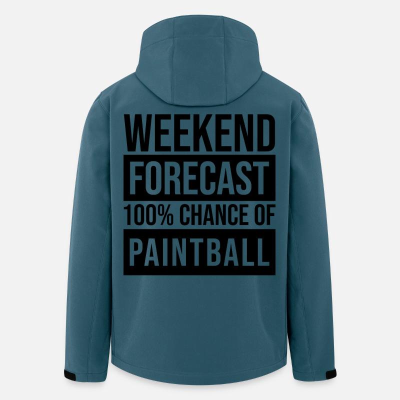 Paintball - Recycelte Männer Softshell-Jacke von Stanley/Stella - Dunkles Petrol