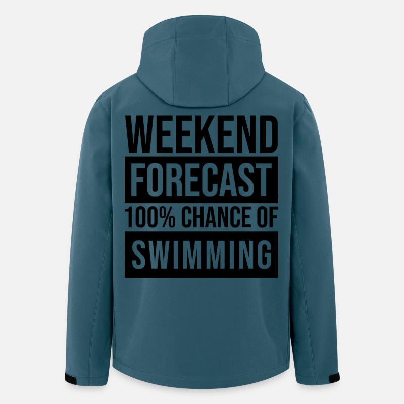 schwimmen - Recycelte Männer Softshell-Jacke von Stanley/Stella - Dunkles Petrol
