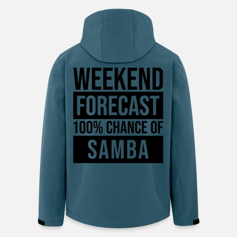 Samba - Recycelte Männer Softshell-Jacke von Stanley/Stella - Dunkles Petrol