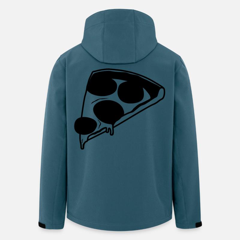 Pizza Skizze - Recycelte Männer Softshell-Jacke von Stanley/Stella - Dunkles Petrol