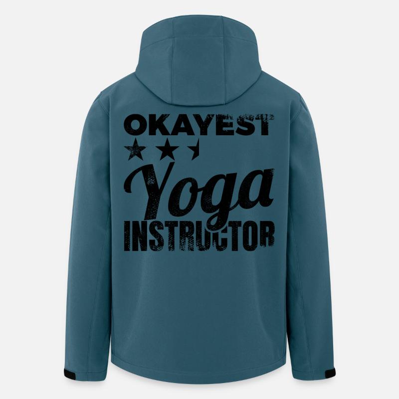 Okayest Yoga Instructor - Recycelte Männer Softshell-Jacke von Stanley/Stella - Dunkles Petrol