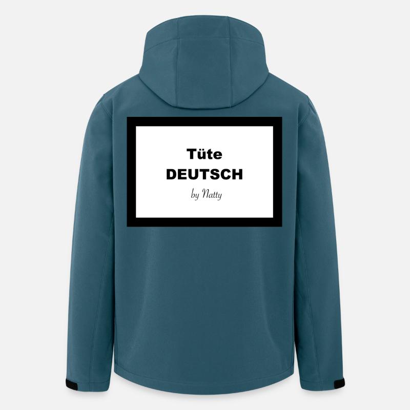 Tüte DEUTSCH - Recycelte Männer Softshell-Jacke von Stanley/Stella - Dunkles Petrol