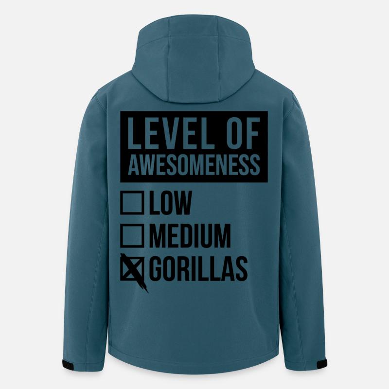 Gorilla - Recycelte Männer Softshell-Jacke von Stanley/Stella - Dunkles Petrol