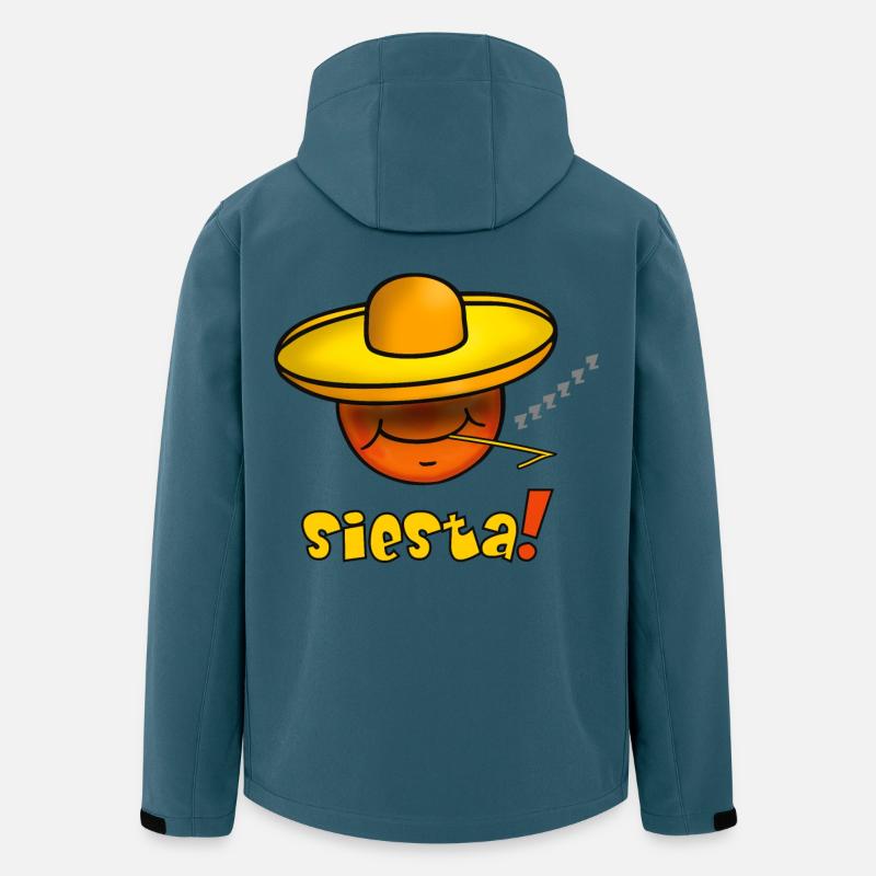 Siesta - Funny Emoticon with Sombrero Hat - Men’s Recycled Softshell Jacket by Stanley/Stella - stargazer