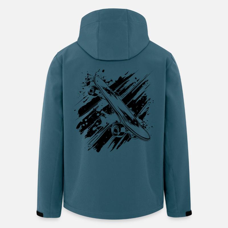 Skateboard - Recycelte Männer Softshell-Jacke von Stanley/Stella - Dunkles Petrol
