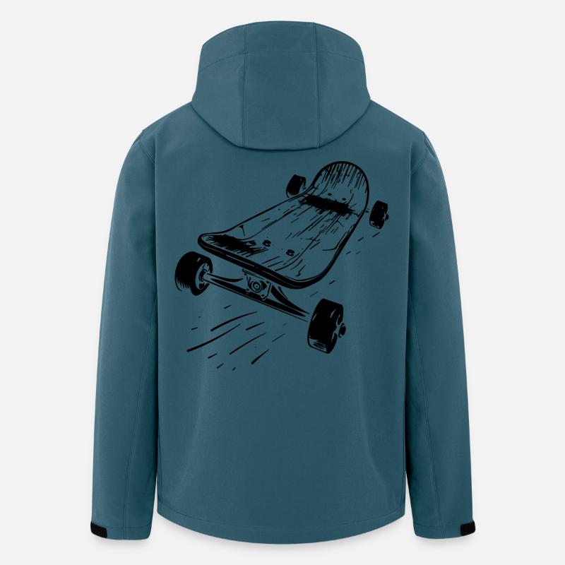 Skateboard - Recycelte Männer Softshell-Jacke Discoverer von Stanley/Stella - Dunkles Petrol