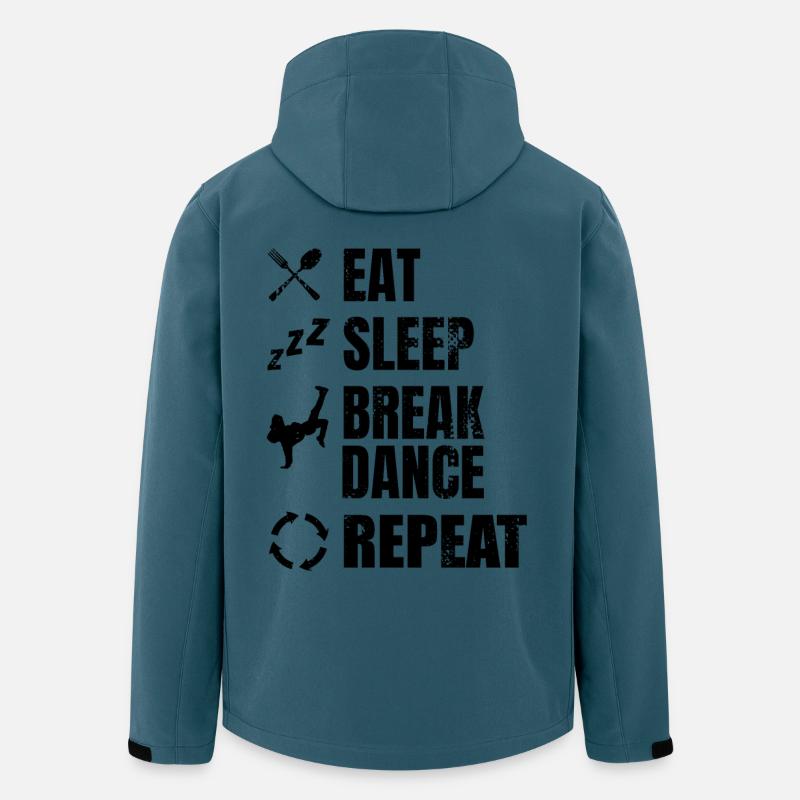 Breakdancer Zeitplan - Recycelte Männer Softshell-Jacke von Stanley/Stella - Dunkles Petrol