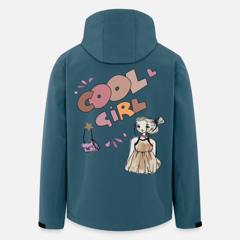 Cool Girl, Mädchen - Recycelte Männer Softshell-Jacke von Stanley/Stella - Dunkles Petrol