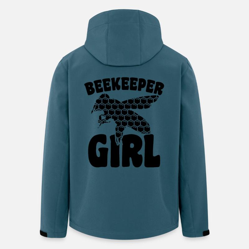 Imker Mädchen - Recycelte Männer Softshell-Jacke von Stanley/Stella - Dunkles Petrol