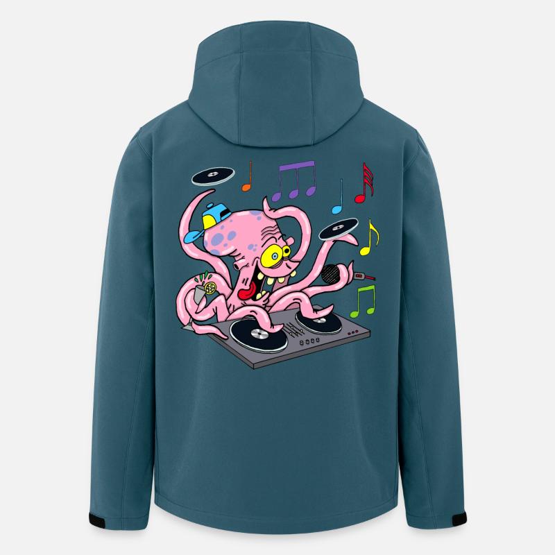 Deejay Octopus - Men’s Recycled Softshell Jacket Discoverer by Stanley/Stella - stargazer