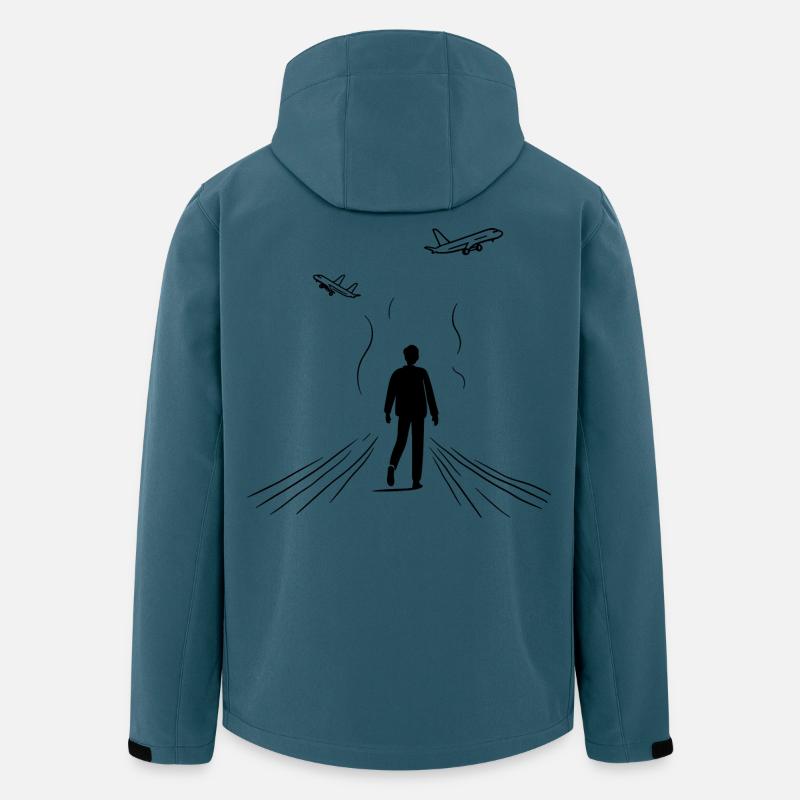 Flugzeugbeobachter - Recycelte Männer Softshell-Jacke von Stanley/Stella - Dunkles Petrol