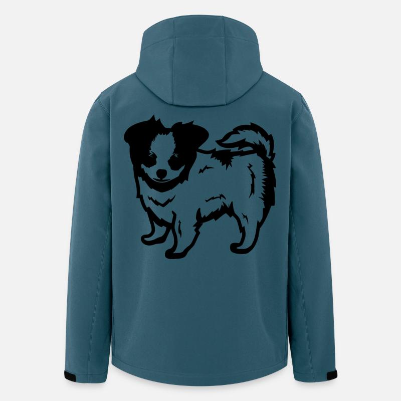 Hund - Recycelte Männer Softshell-Jacke von Stanley/Stella - Dunkles Petrol