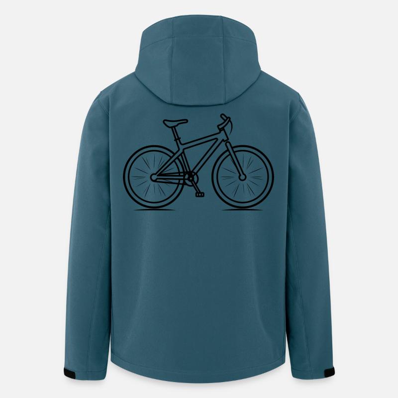 Mountainbike - Recycelte Männer Softshell-Jacke von Stanley/Stella - Dunkles Petrol