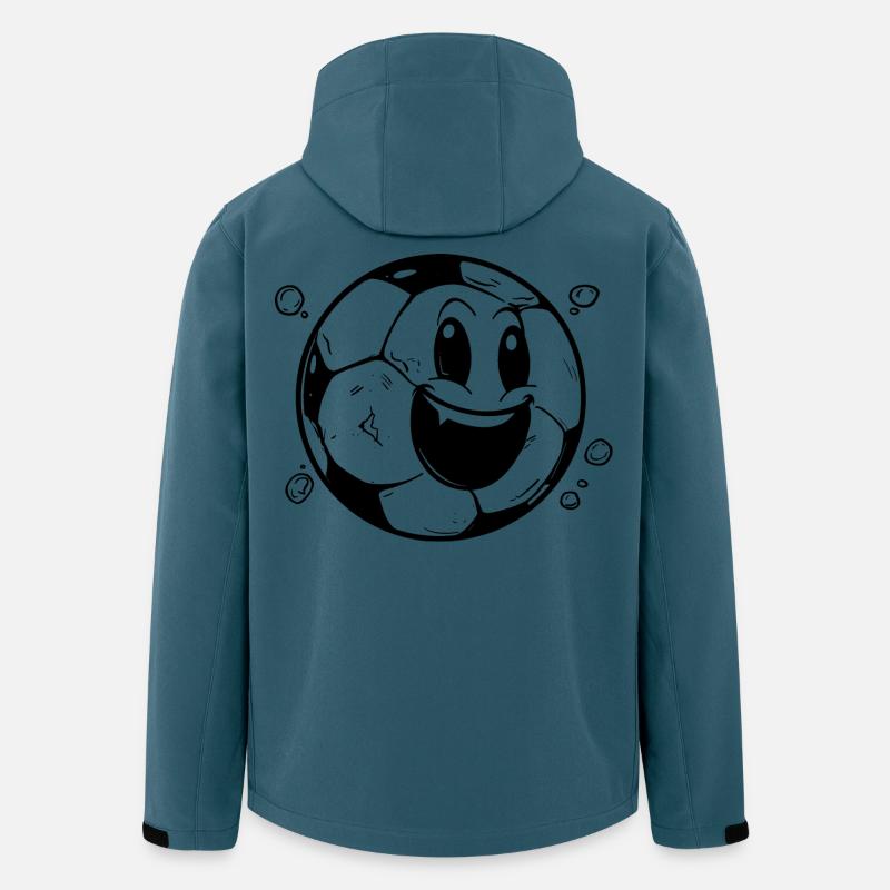 Fußball Comic - Recycelte Männer Softshell-Jacke von Stanley/Stella - Dunkles Petrol