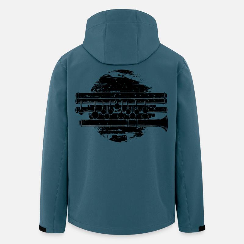 Flöte - Recycelte Männer Softshell-Jacke von Stanley/Stella - Dunkles Petrol