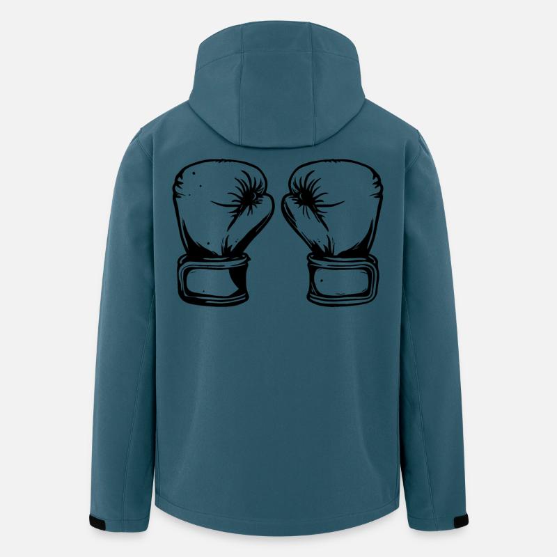 Boxhandschuhe Zeichnung - Recycelte Männer Softshell-Jacke von Stanley/Stella - Dunkles Petrol