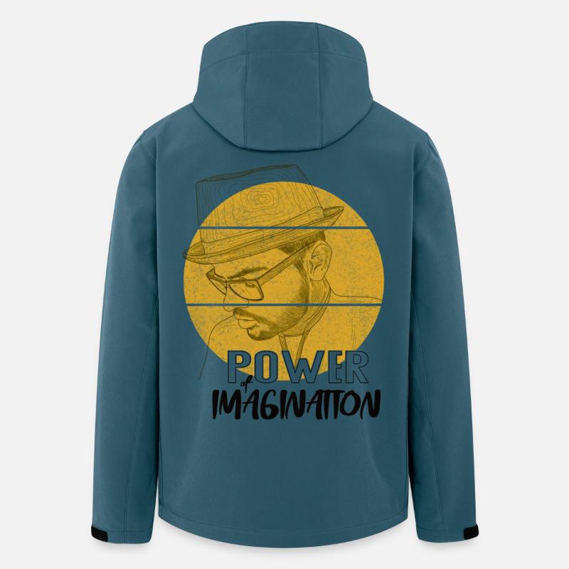 Power Imagination – Design de déclaration créative - Veste softshell homme en polyester recyclé Stanley/Stella - bleu pétrole foncé
