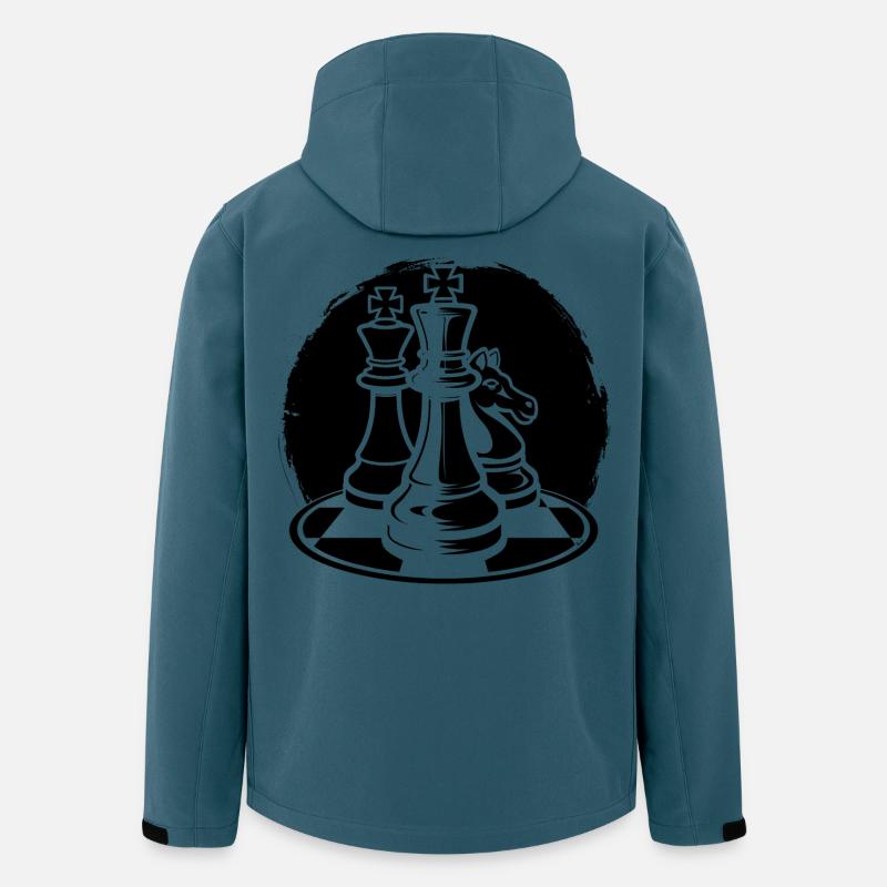 Schachfiguren - Recycelte Männer Softshell-Jacke von Stanley/Stella - Dunkles Petrol