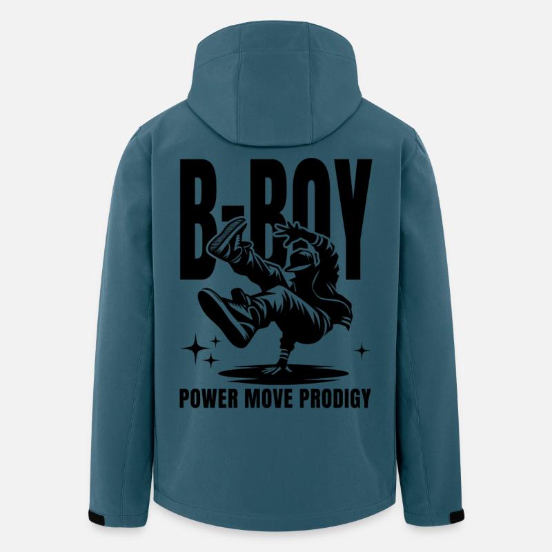 B-Boy Silhouette Breakdance Breaking Dance Hip-Hop - Recycelte Männer Softshell-Jacke von Stanley/Stella - Dunkles Petrol