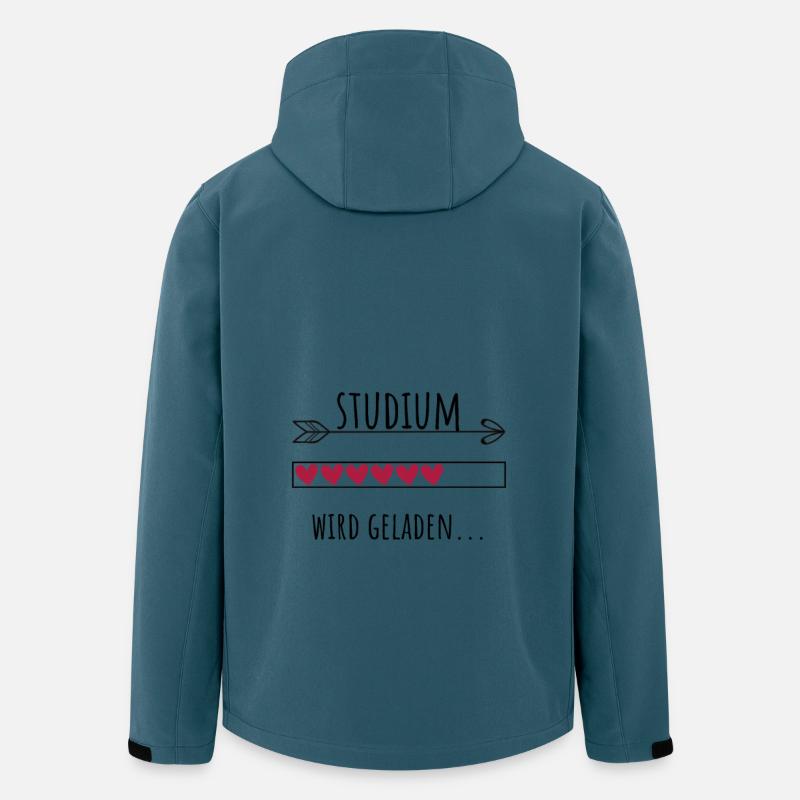 Studium Personalisierter Beruf Mädchen - Recycelte Männer Softshell-Jacke von Stanley/Stella - Dunkles Petrol