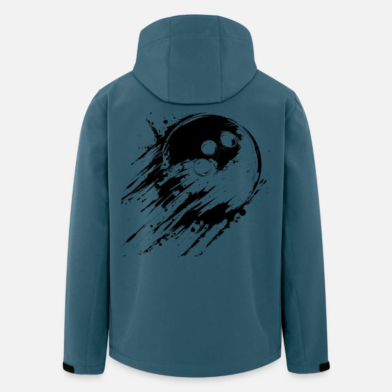 Bowling - Recycelte Männer Softshell-Jacke von Stanley/Stella - Dunkles Petrol