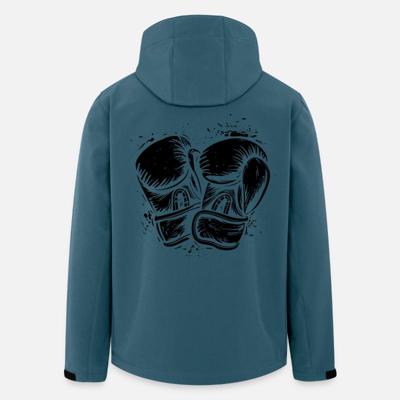 Boxhandschuhe - Recycelte Männer Softshell-Jacke von Stanley/Stella - Dunkles Petrol