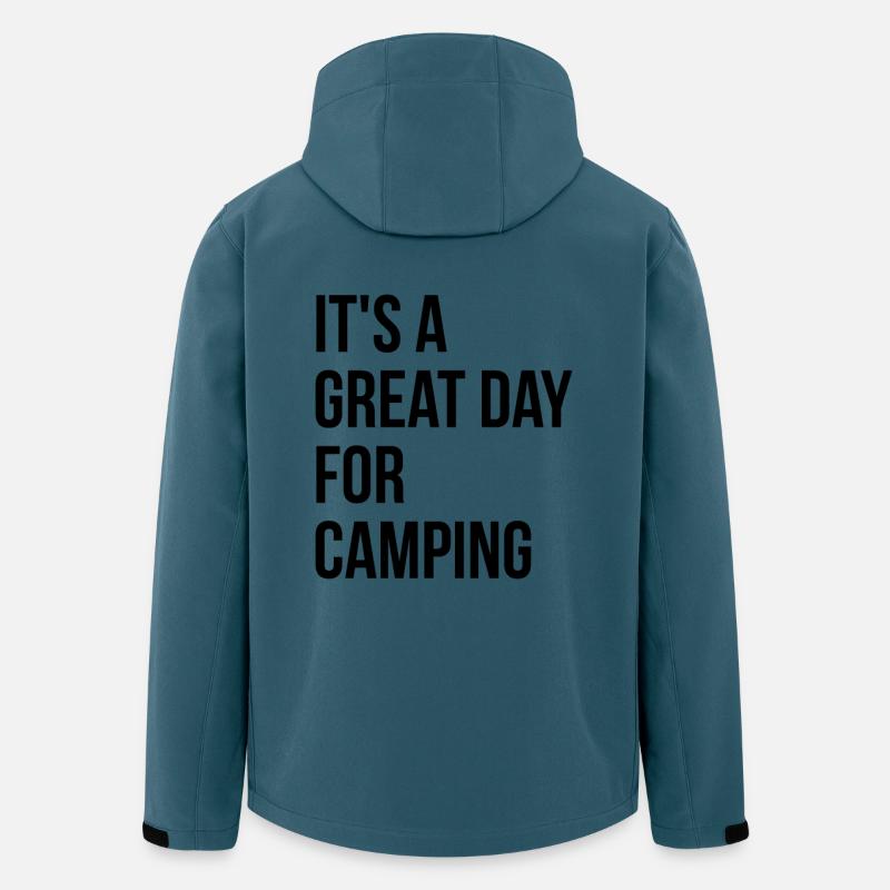 Camping - Recycelte Männer Softshell-Jacke von Stanley/Stella - Dunkles Petrol