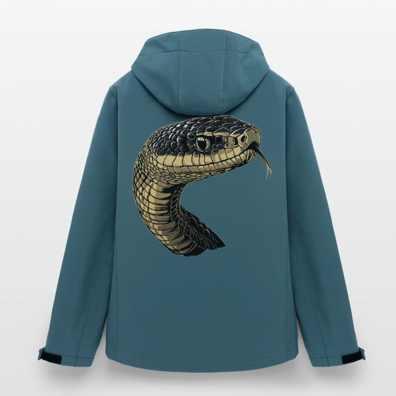Snake Python Cobra Mamba Rattlesnake Snake Men’s Recycled Softshell Jacket by Stanley/Stella