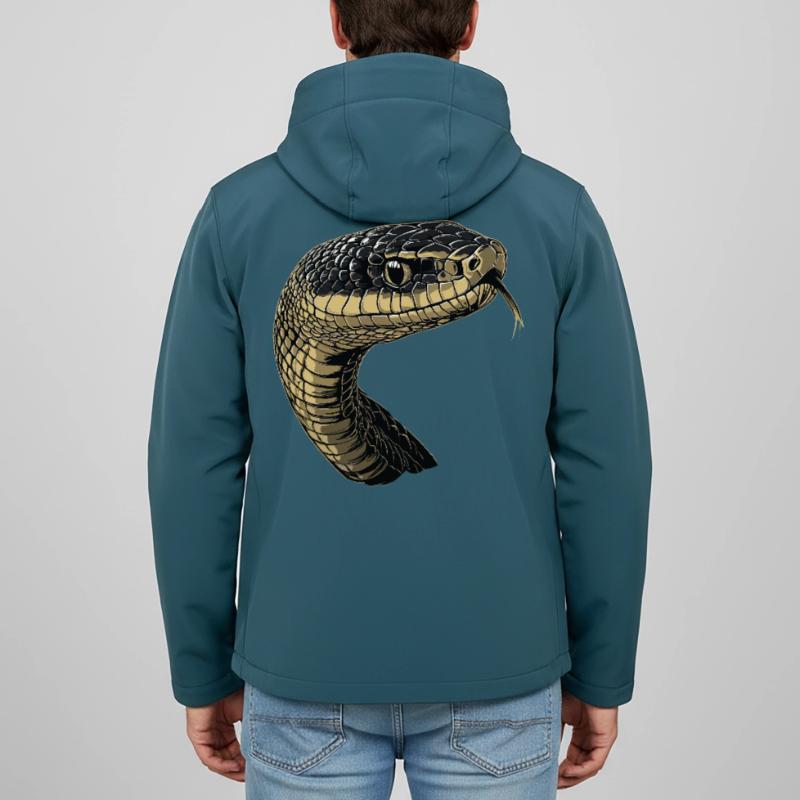 Snake Python Cobra Mamba Rattlesnake Snake Men’s Recycled Softshell Jacket by Stanley/Stella