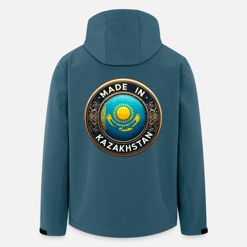 Made in Kazakhstan Eagle Gift - Men’s Recycled Softshell Jacket by Stanley/Stella - stargazer