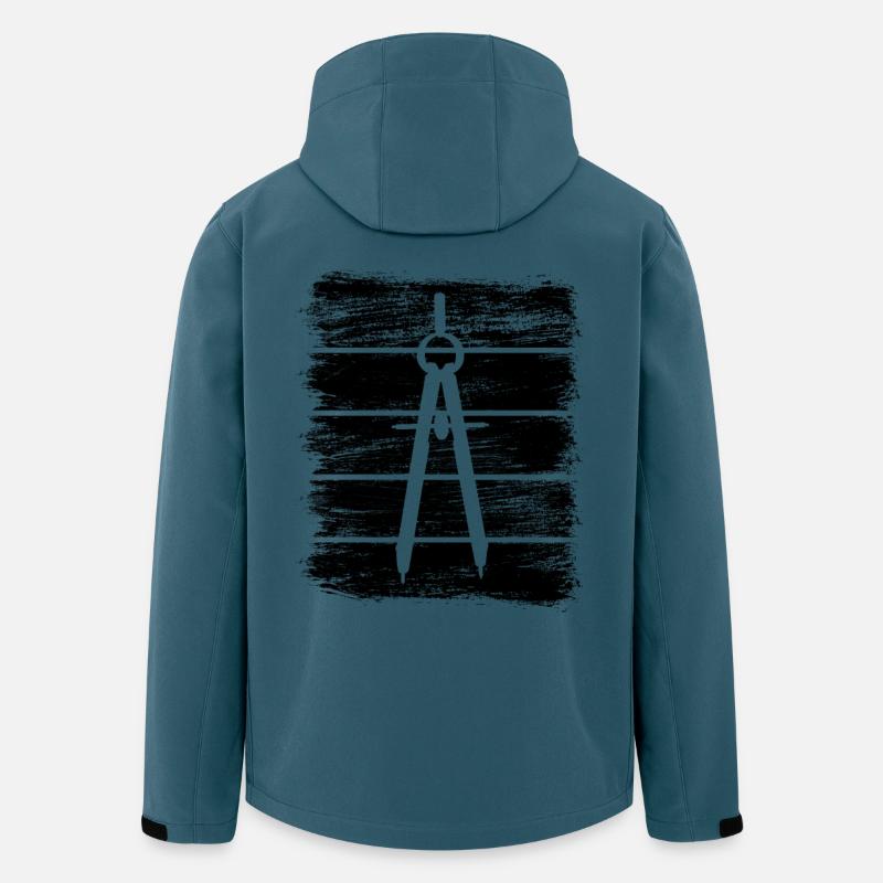 Architektur Zirkel - Recycelte Männer Softshell-Jacke von Stanley/Stella - Dunkles Petrol