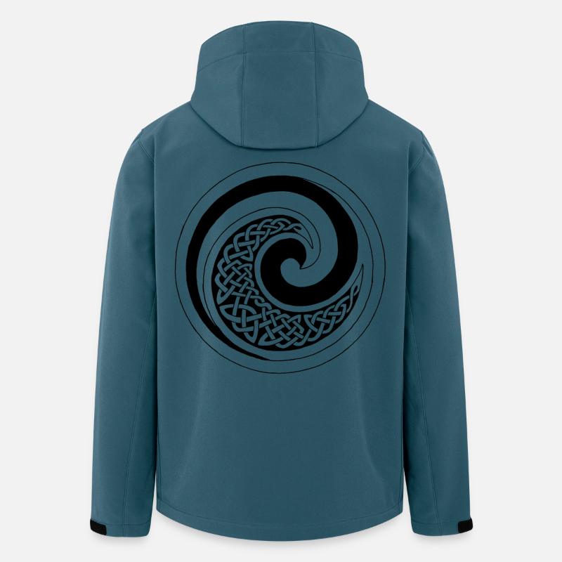 Welle des Schwarzen Ozeans - Recycelte Männer Softshell-Jacke von Stanley/Stella - Dunkles Petrol