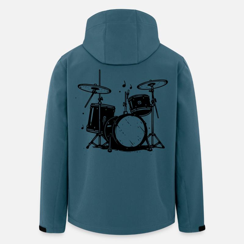 Trapset Skizze - Recycelte Männer Softshell-Jacke von Stanley/Stella - Dunkles Petrol
