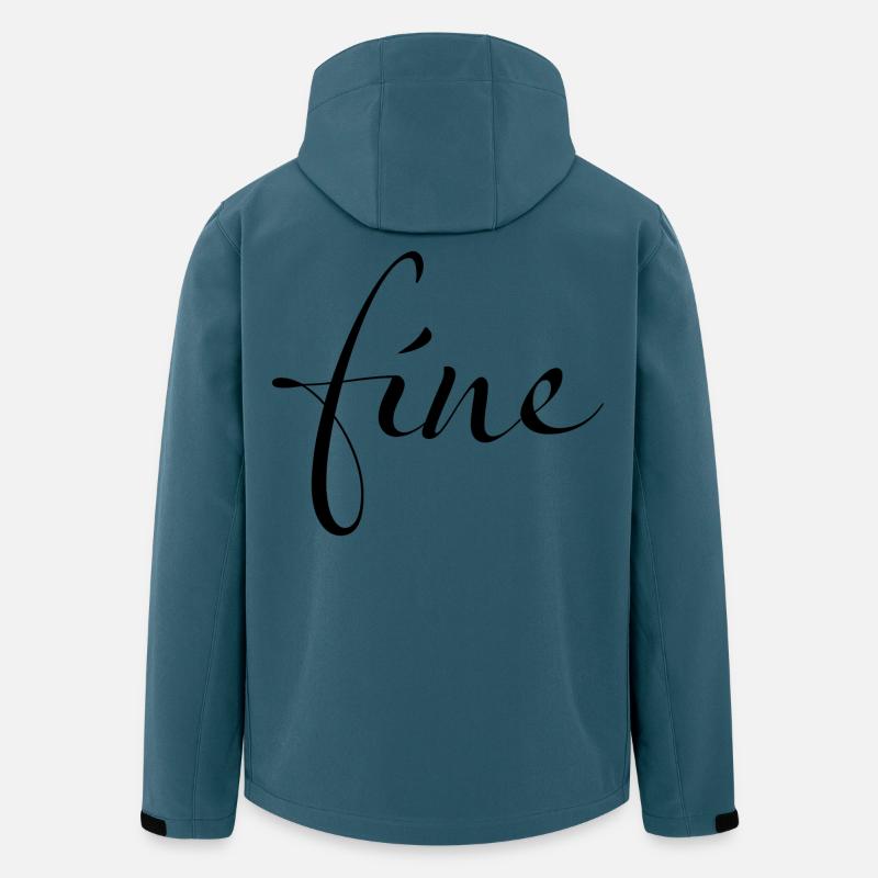 Fine – Feeling just fine - Recycelte Männer Softshell-Jacke von Stanley/Stella - Dunkles Petrol