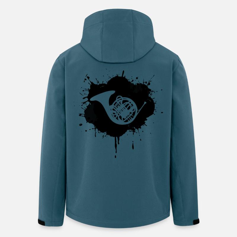 Waldhorn - Recycelte Männer Softshell-Jacke von Stanley/Stella - Dunkles Petrol