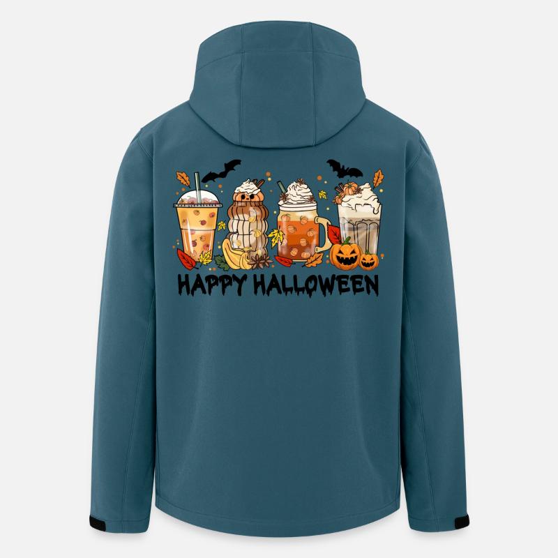 Halloween - Recycelte Männer Softshell-Jacke von Stanley/Stella - Dunkles Petrol