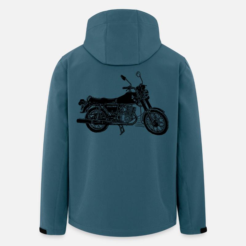 MZ ETZ 250 - Recycelte Männer Softshell-Jacke von Stanley/Stella - Dunkles Petrol