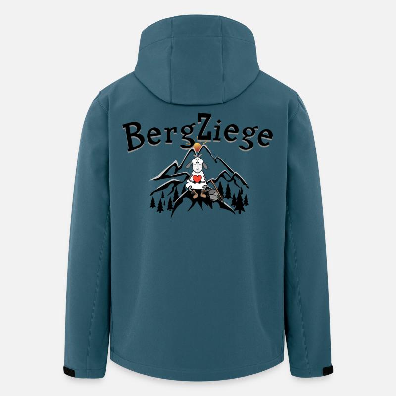 Wander Bergziege - Recycelte Männer Softshell-Jacke von Stanley/Stella - Dunkles Petrol