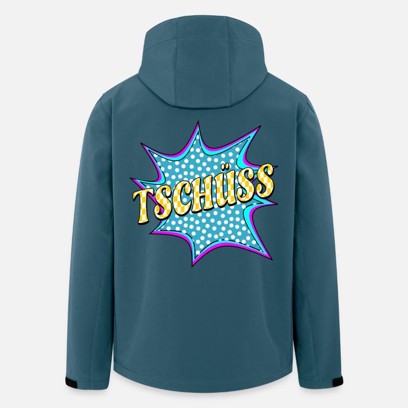 ABSCHIED TSCHÜSS - Recycelte Männer Softshell-Jacke von Stanley/Stella - Dunkles Petrol