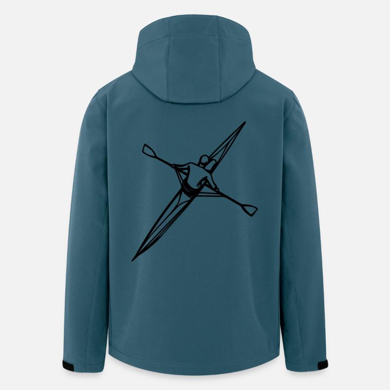 Ruderer - Recycelte Männer Softshell-Jacke von Stanley/Stella - Dunkles Petrol